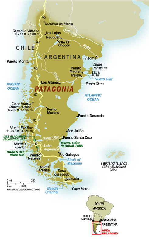 patagonia map tableau